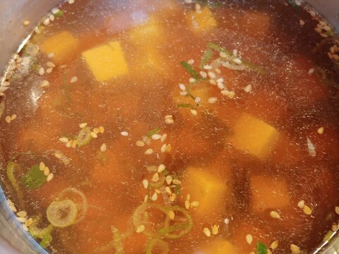 豆腐と海苔のスープ